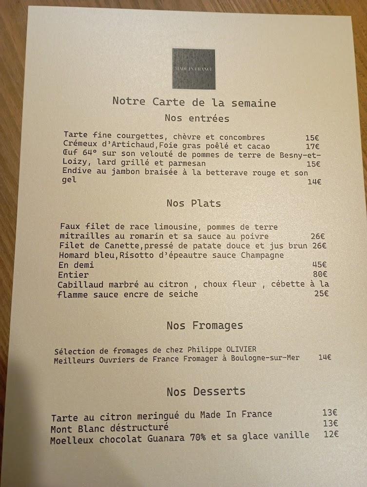 AU MADE IN FRANCE - Menu Image 3